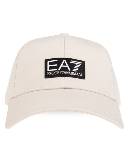 Ea7 logo-patch baseball cap