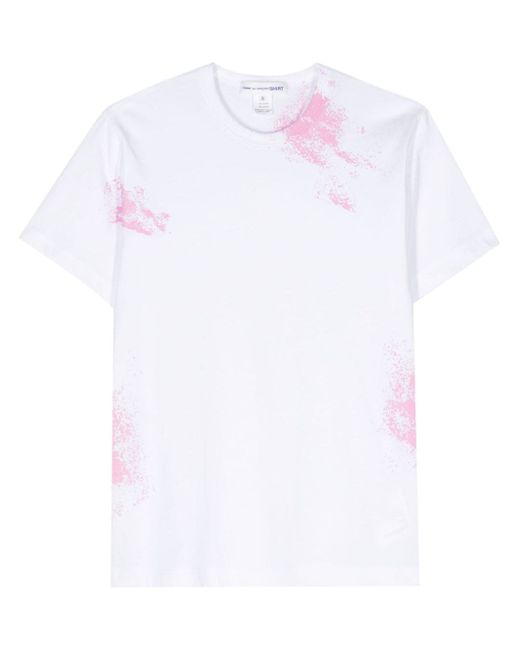Comme Des Garçons paint splatter-detail T-shirt