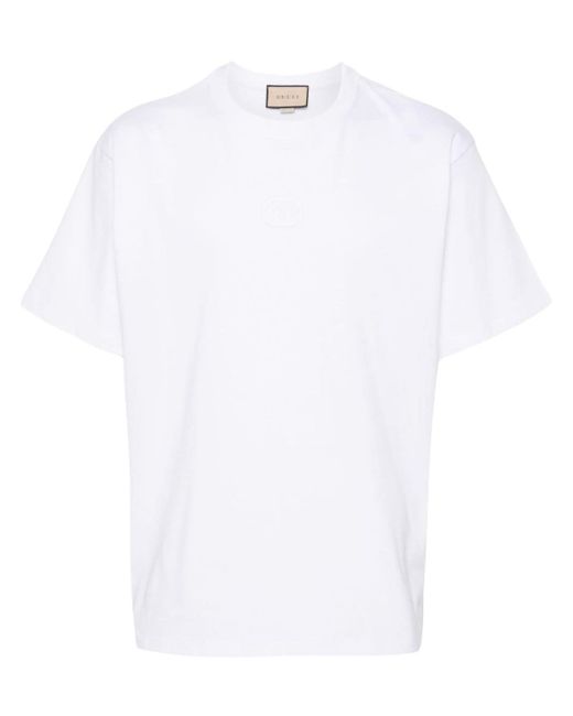 Gucci Interlocking G-patch cotton T-shirt