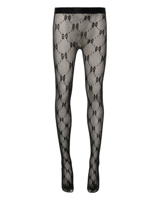 Gucci GG lurex-detailed knitted tights