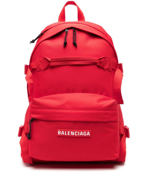 Balenciaga zipped canvas ski backpack