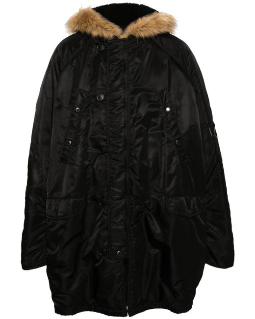 Balenciaga hooded padded parka coat