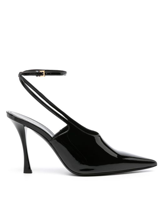 Givenchy 95mm patent leather slingback pumps