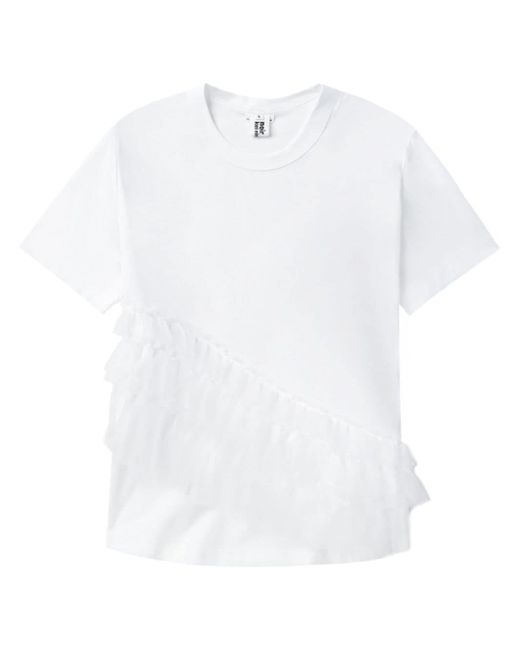 Noir Kei Ninomiya ruffled cotton T-shirt