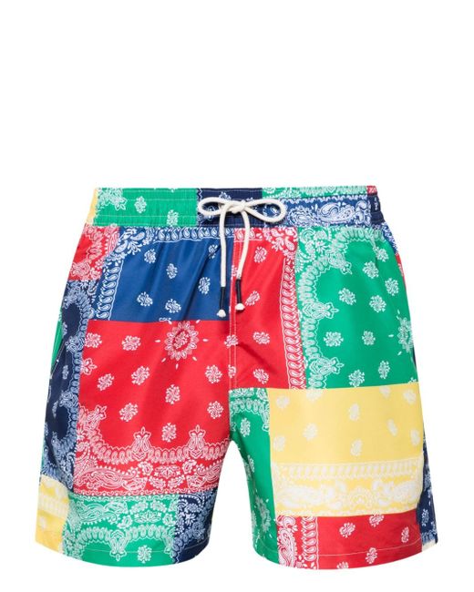 Polo Ralph Lauren bandana-print drawstring swim shorts