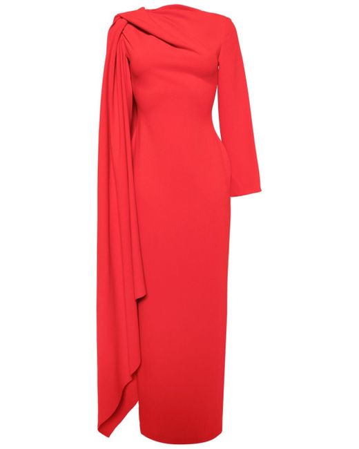 Solace London The Lydia draped cady gown