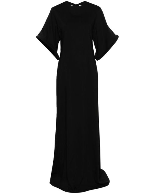 Atu Body Couture bell-sleeve open-back maxi dress