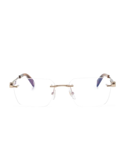 Chopard rectangle-frame glasses