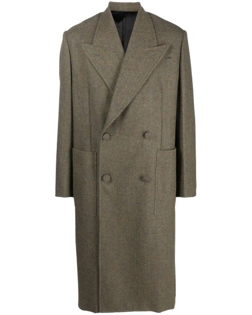 Givenchy double-breasted herringbone wool coat