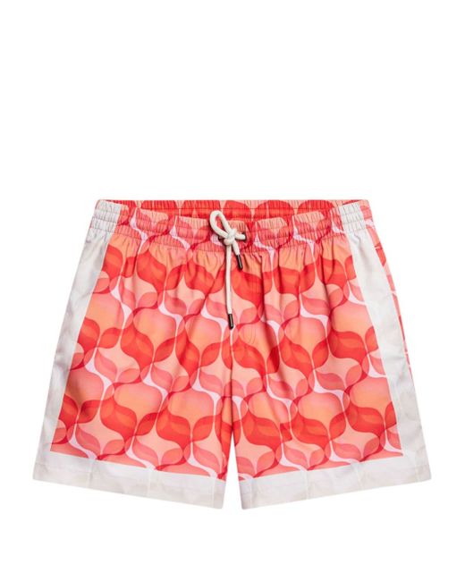 Dries Van Noten geometric-print swim shorts