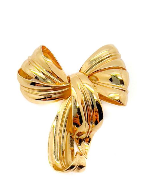 Jennifer Gibson Jewellery Vintage Christian Dior Floppy Bow Brooch 1980s