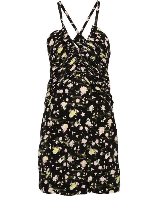Zadig & Voltaire floral-print ruched minidress