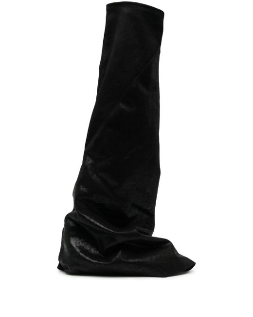 Rick Owens DRKSHDW slouchy layered knee-high boots