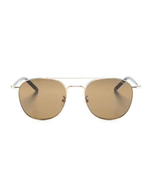 Montblanc tinted round-frame sunglasses