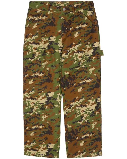 Awake Ny camouflage-print straight trousers