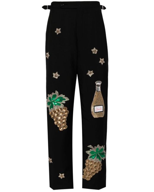 Bode Arbane embroidered tailored trousers