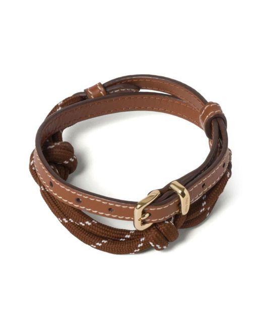 Miu Miu wrap-around leather bracelet