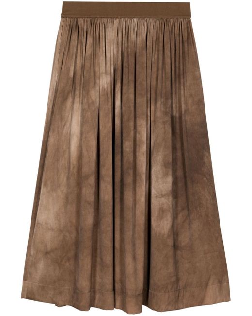 Uma Wang garment-dyed pleated skirt