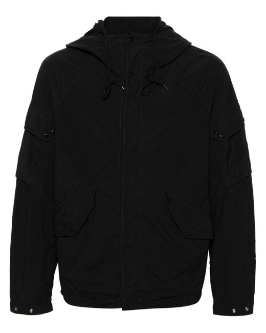 Ten C garment-dyed hooded jacket