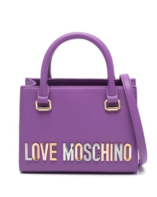 Love Moschino logo-lettering tote bag