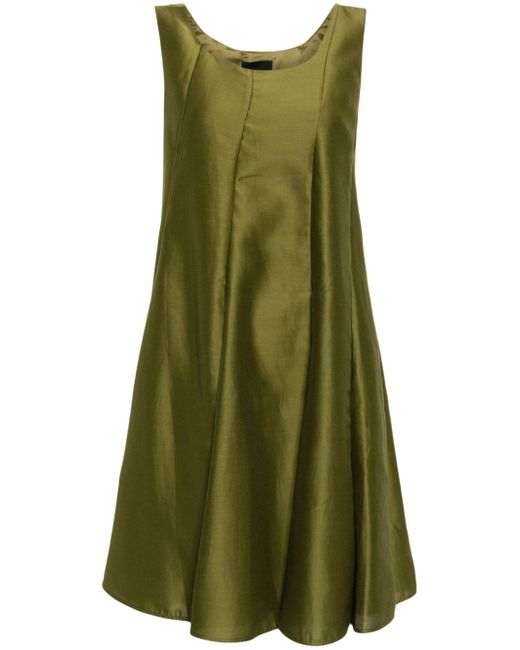 Jnby pleat-detailing cotton-blend dress