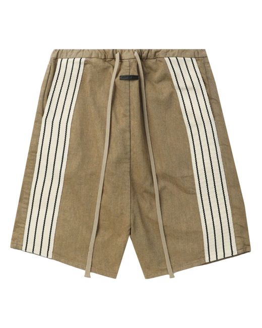 Fear Of God stripe-detail denim shorts
