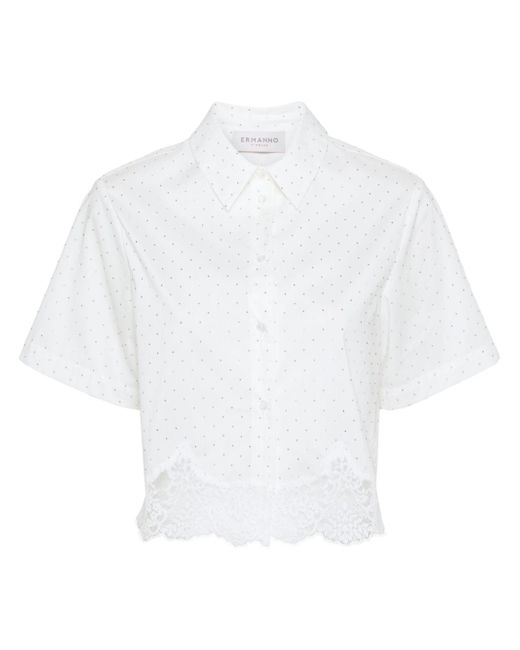 Ermanno Firenze rhinestone-embellished shirt