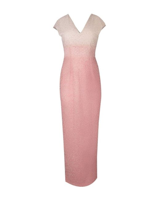 Pamella Roland gradient-effect sequinned gown