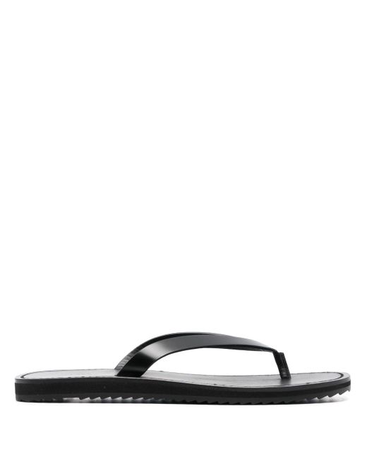 The Row thong-strap leather flip flops