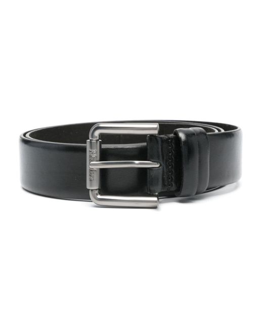 Max Mara leather buckle belt