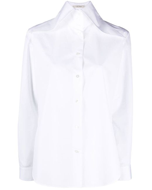 The Row pointed-collar long-sleeve shirt