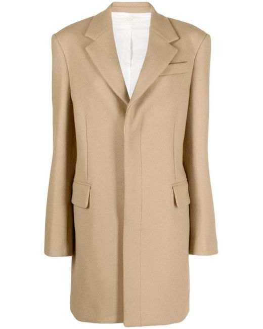 The Row single-breasted wool coat