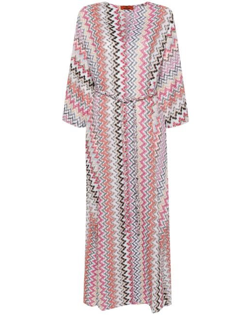 Missoni zigzag-woven maxi dress