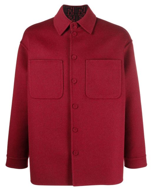 Fendi button-front shirt jacket