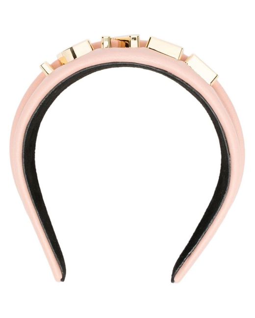 Fendi logo-embellished headband