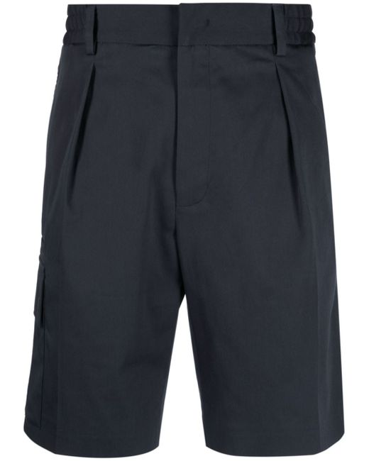 Fendi logo-trim stretch-cotton shorts