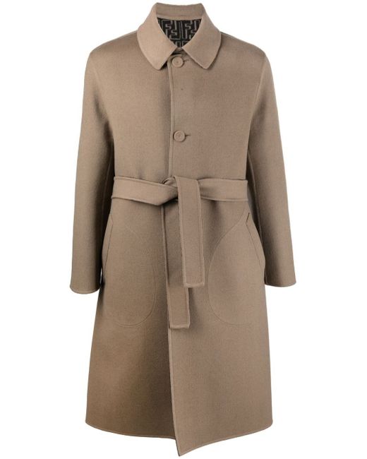 Fendi belted wool coat