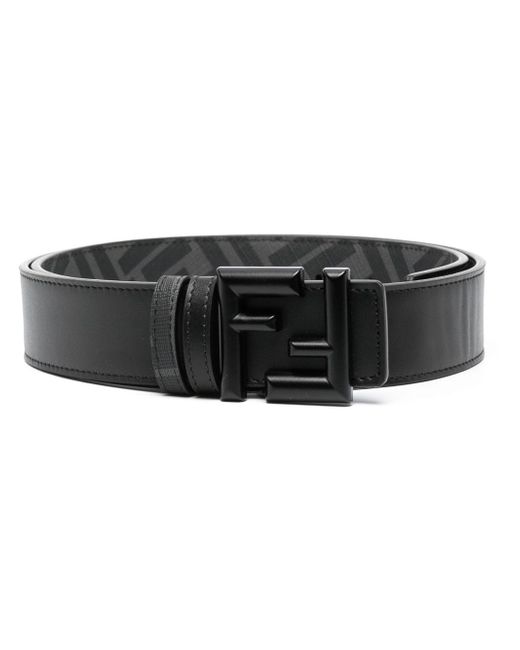 Fendi FF logo-buckle leather belt