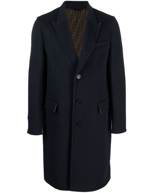 Fendi single-breasted midi coat