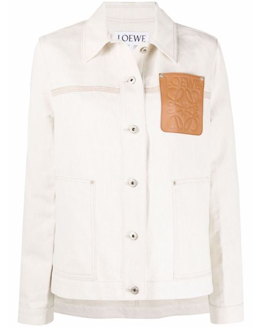 Loewe Anagram-patch workwear oversized jacket