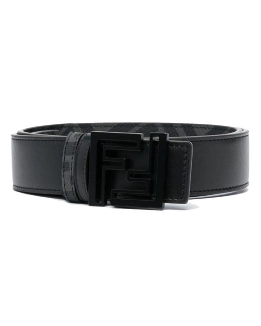 Fendi Nero logo-buckle belt