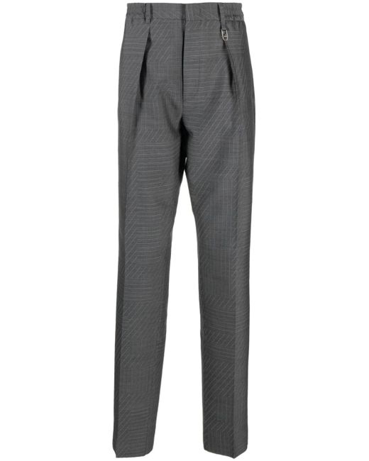 Fendi elasticated-waistband tailored trousers