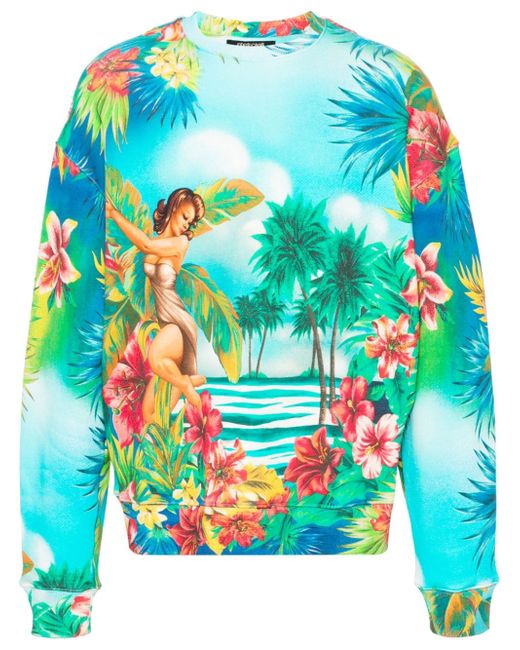 Roberto Cavalli floral-print sweatshirt