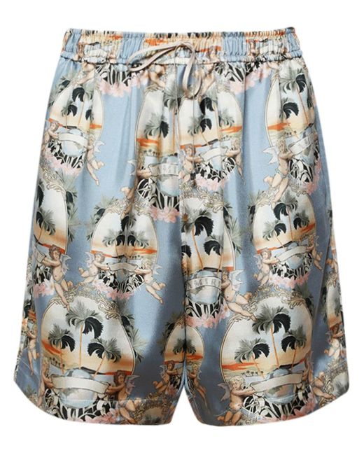 Amiri palm tree-print shorts
