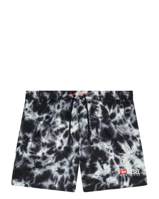 Diesel tie-dye print swim shorts