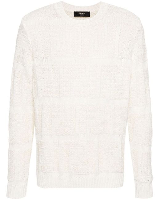 Fendi FF chunky-knit jumper