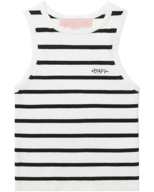 Bapy By *A Bathing Ape® striped ribbed crop top