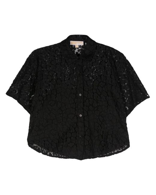 Michael Michael Kors leopard corded-lace shirt