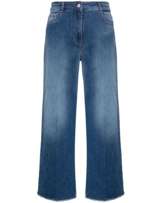 Peserico wide-leg cropped jeans