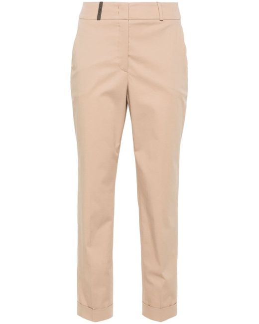 Peserico pressed-crease tailored trousers